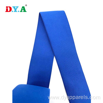 knitted elastic band 5cm blue band